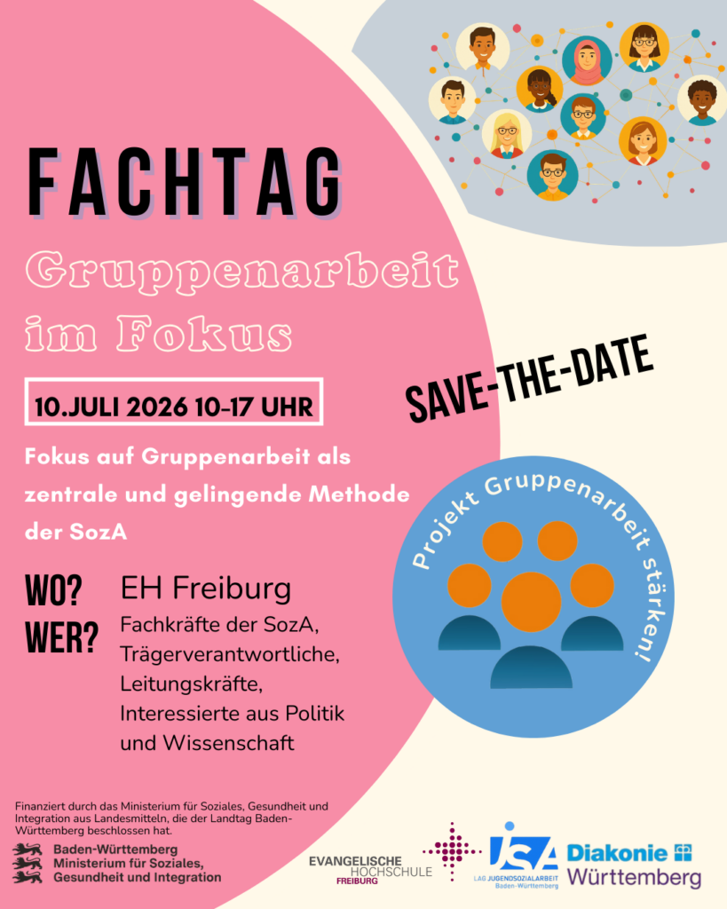 Digitales Werbe Plakat zum Vormerken des Fachtages